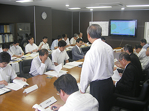 A Scene of the Countermeasure Committee for the Accident