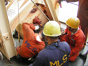 Maintenance of the Winch for the Lifeboat Fall